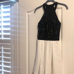 Black and white dress